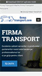 Mobile Screenshot of firma-transport.com